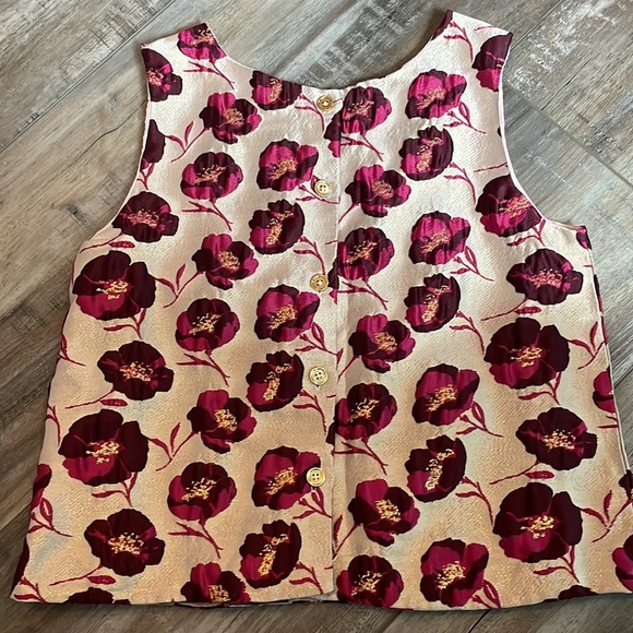 Janie and Jack metallic floral jacquard top - Picture 7 of 9